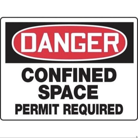 Accuform OSHA DANGER SAFETY SIGN CONFINED MCSP078VS MCSP078VS